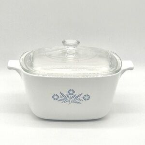 Corningware Blue and White Cookware Casserole Dish